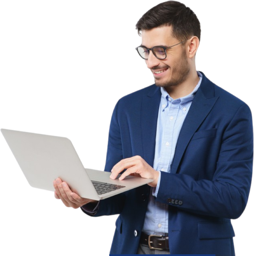 Man with laptop